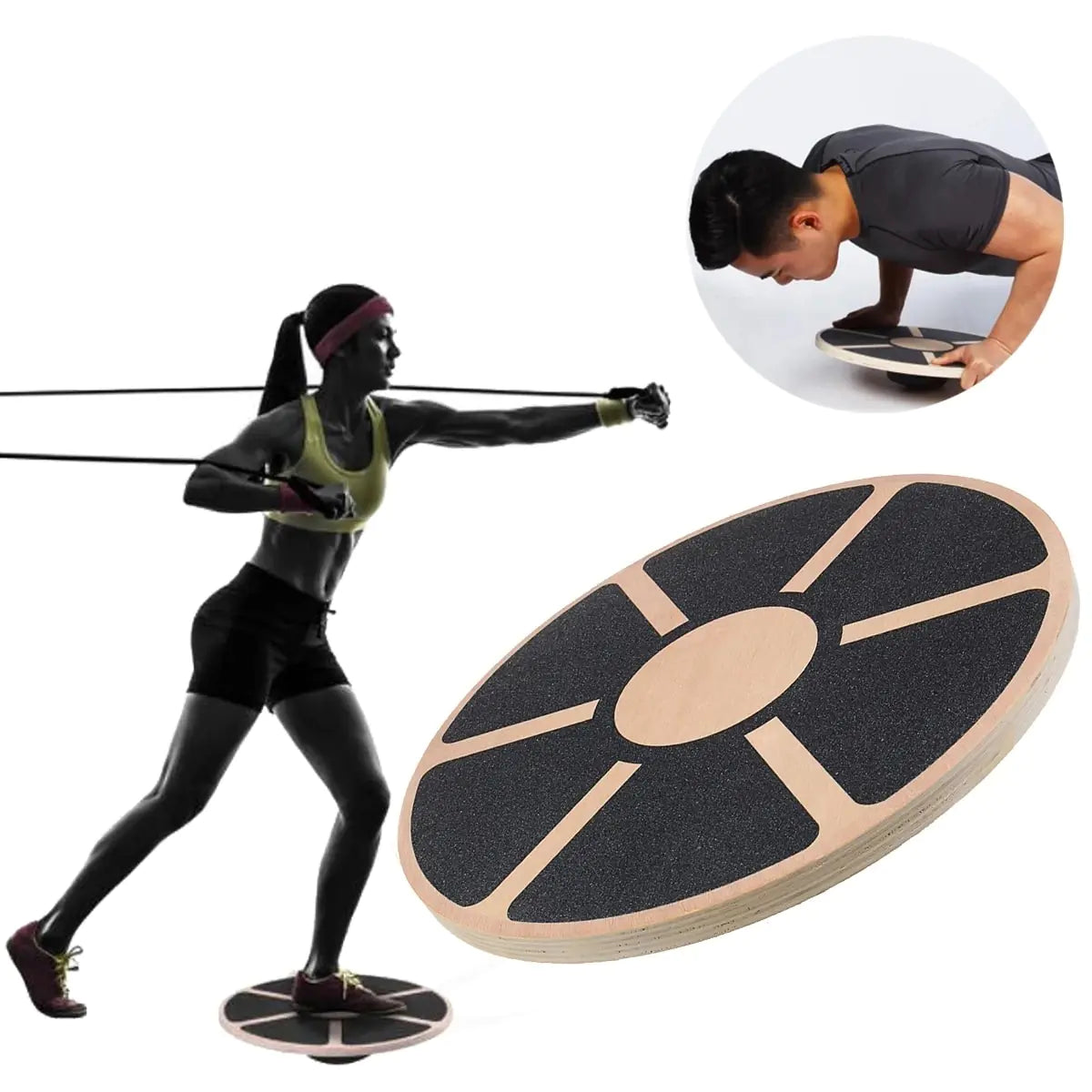 Nuvex Wooden Balance and Stability Board